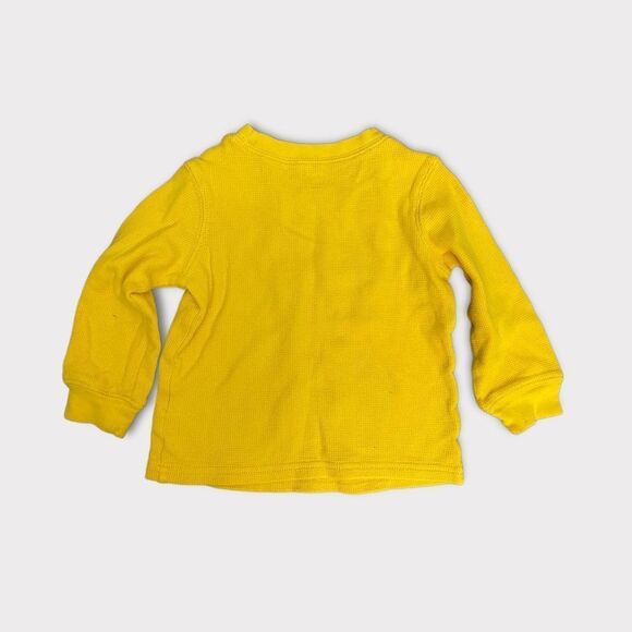 𝅺CARTER'S | 3/$15 Baby Boy's Yellow Long Sleeve Graphic Shirt - Picture 2 of 4